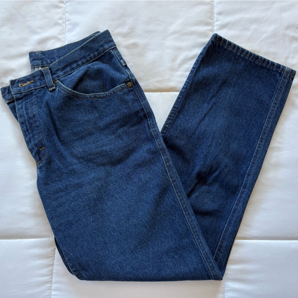 Vintage Men's Dark Blue Denim Riders Jeans